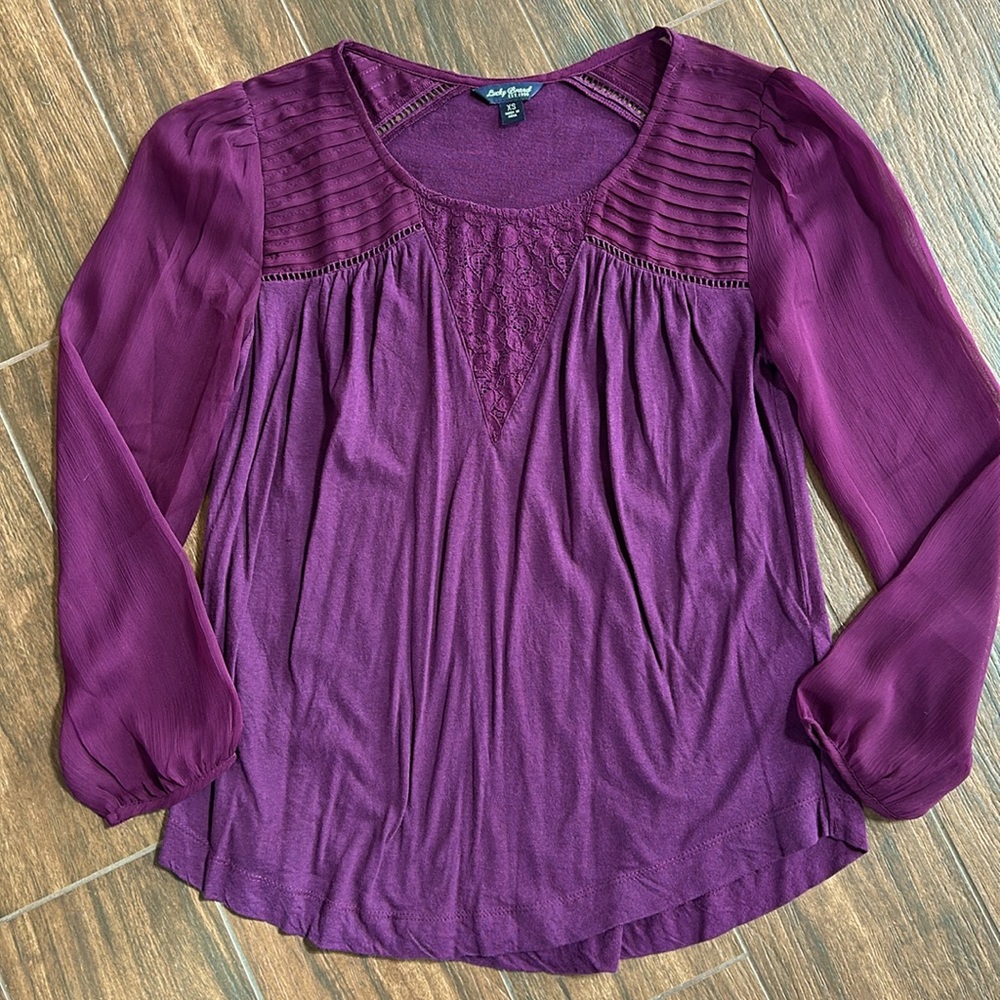 Lucky Brand plum shirt XS